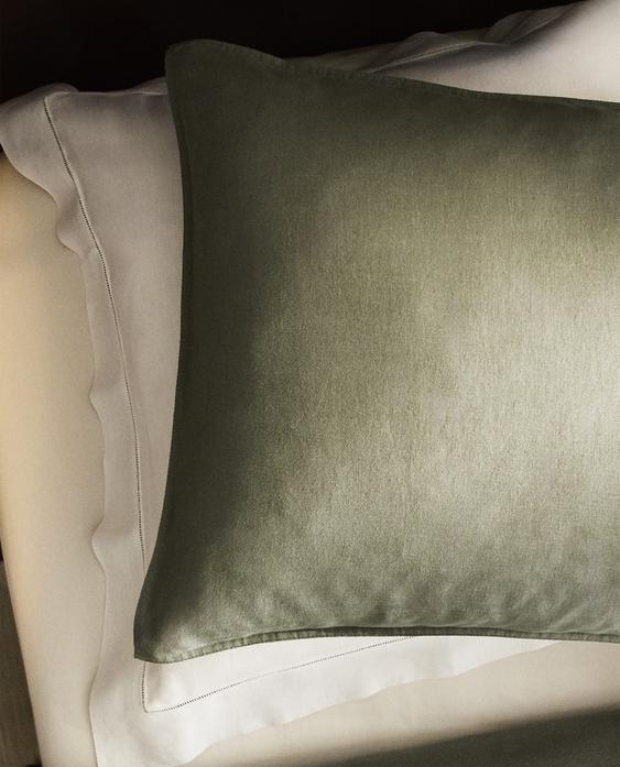 KOPFKISSENBEZUG WASHED-LOOK LEINEN (140 G/M²) KOPFKISSENBEZUG WASHED-LOOK LEINEN (140 G/M²)