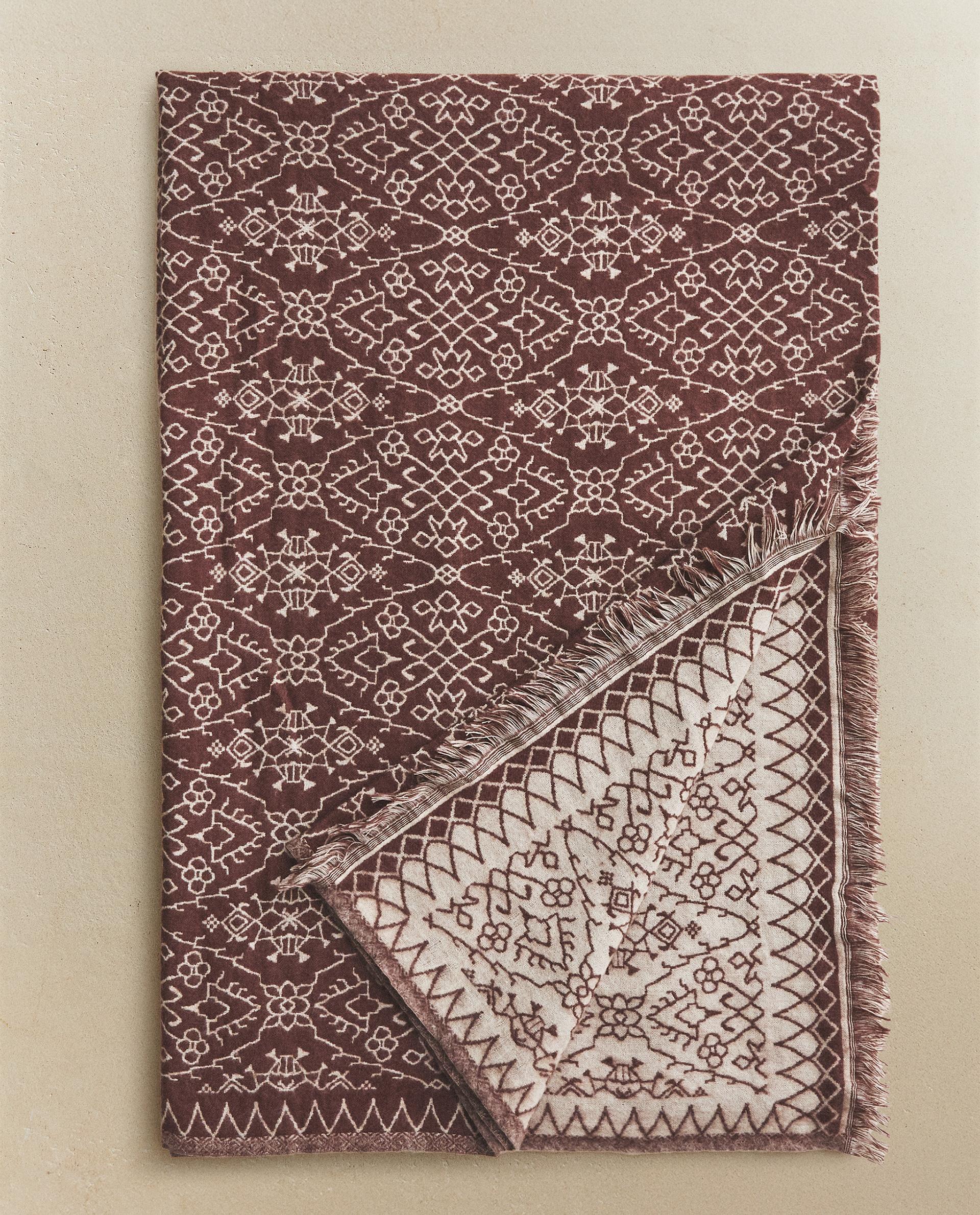 フリンジニット ブランケット | Zara Home 日本/Japan