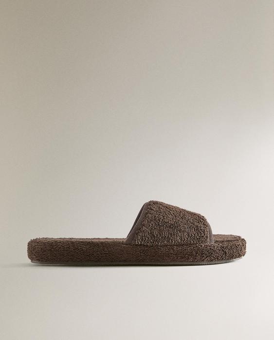 FLATFORM TERRY SLIDERS FLATFORM TERRY SLIDERS