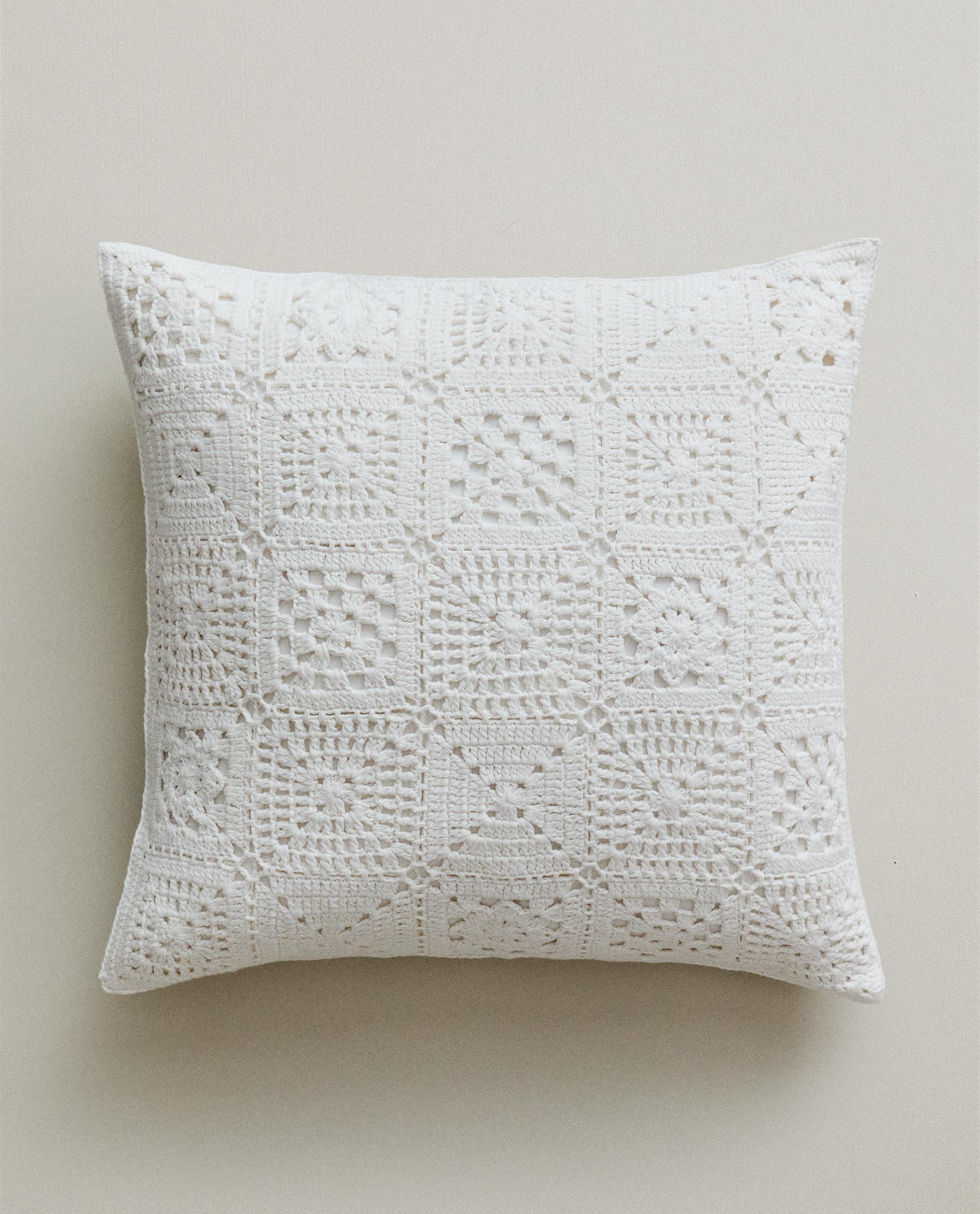 KISSENBEZUG TAGESDECKE BAUMWOLLE HÄKELEI PATCHWORK KISSENBEZUG TAGESDECKE BAUMWOLLE HÄKELEI PATCHWORK