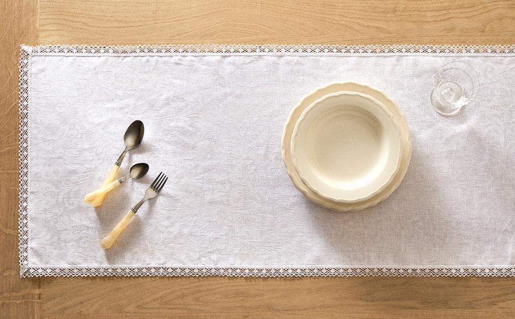 غطاء طاولة ضيق كتان جاكار