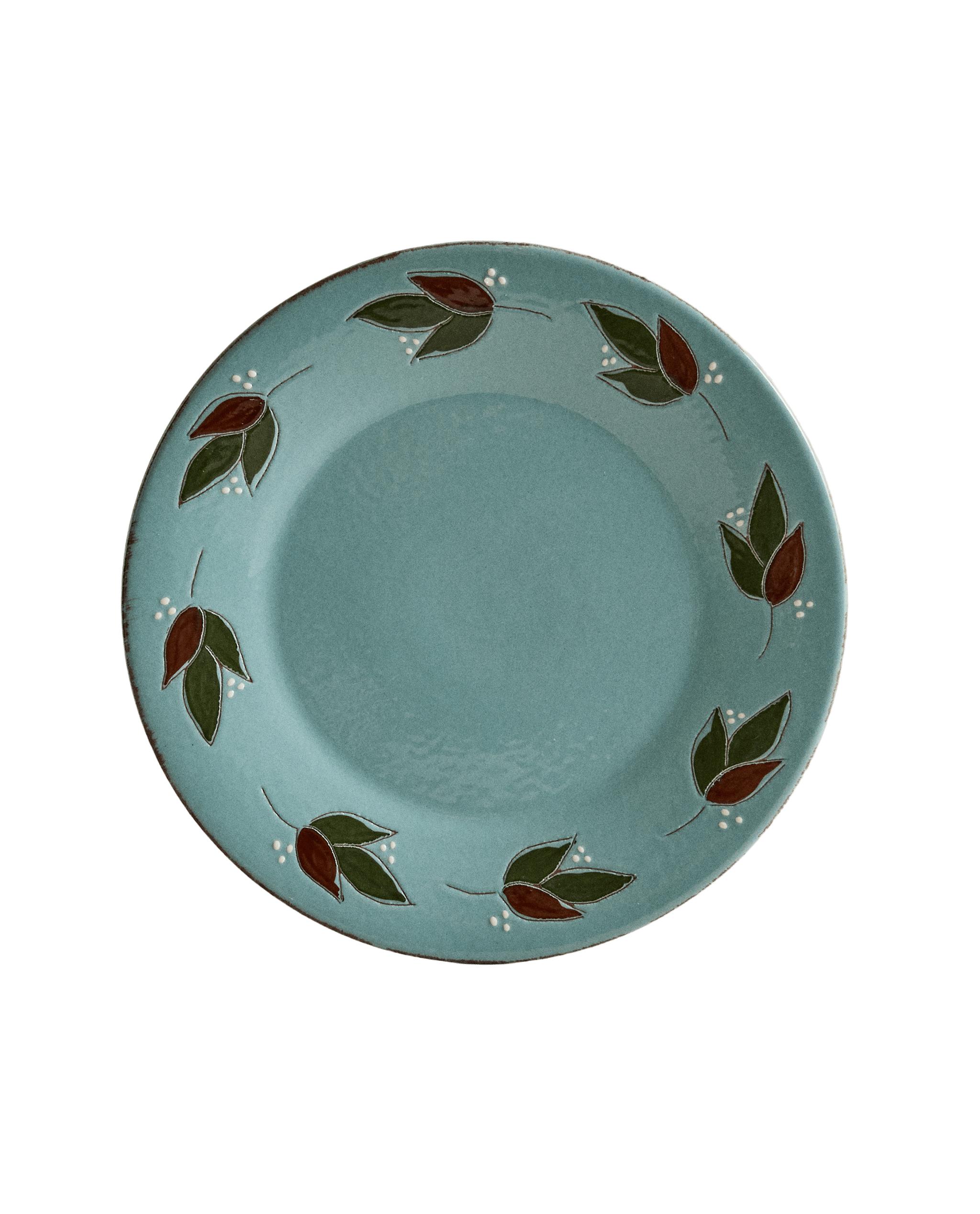 ROUND LEAF EARTHENWARE SERVING DISH product thumbnail 6