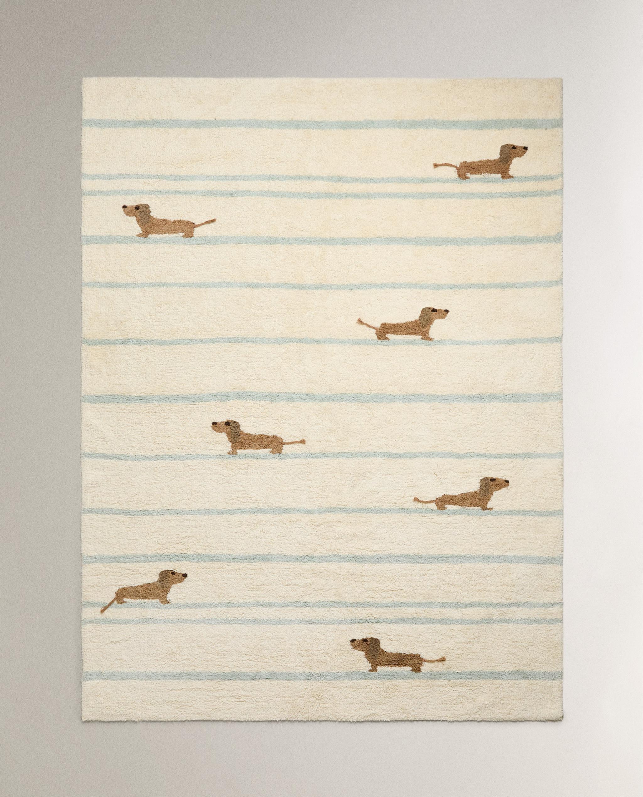 KIDS' DOG DESIGN COTTON RUG product thumbnail 15