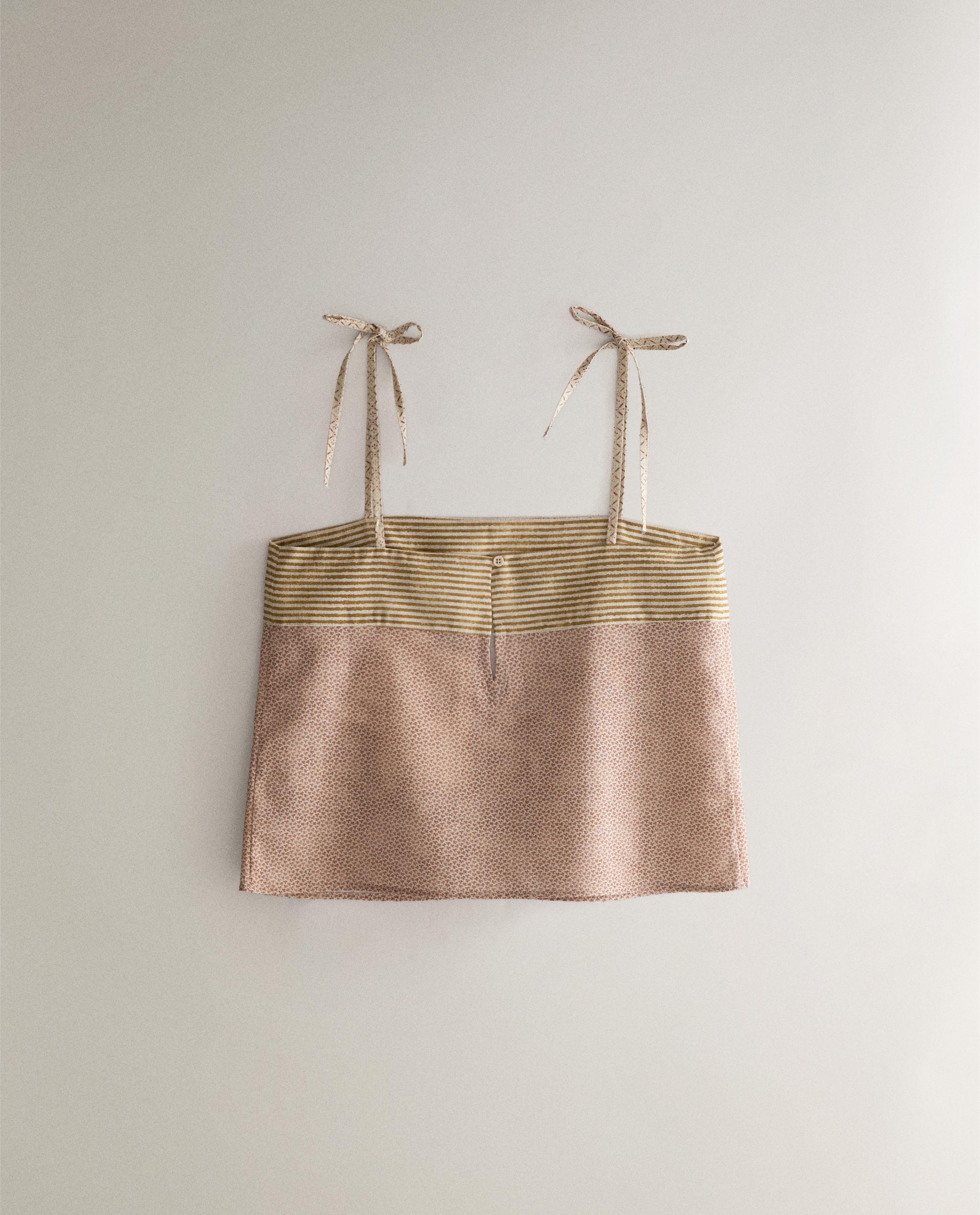 TOP WITH CONTRAST PRINT | KATHARINE POLE product thumbnail 4
