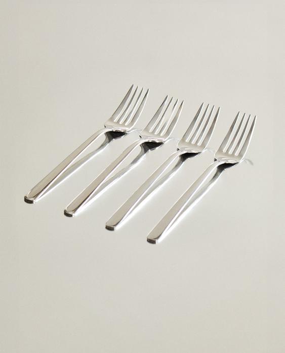 CONJUNTO DE GARFOS DE AÇO COM BRILHO (CONJUNTO DE 4)