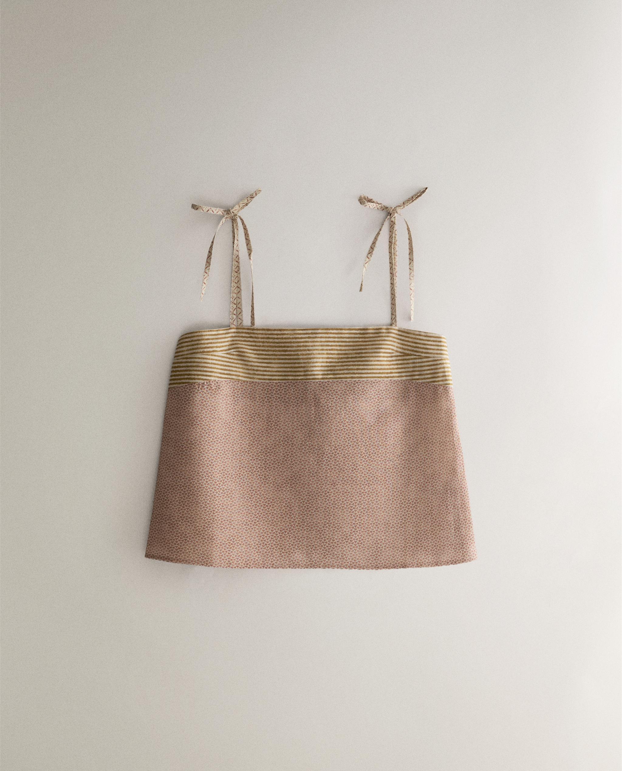 TOP WITH CONTRAST PRINT | KATHARINE POLE product thumbnail 6