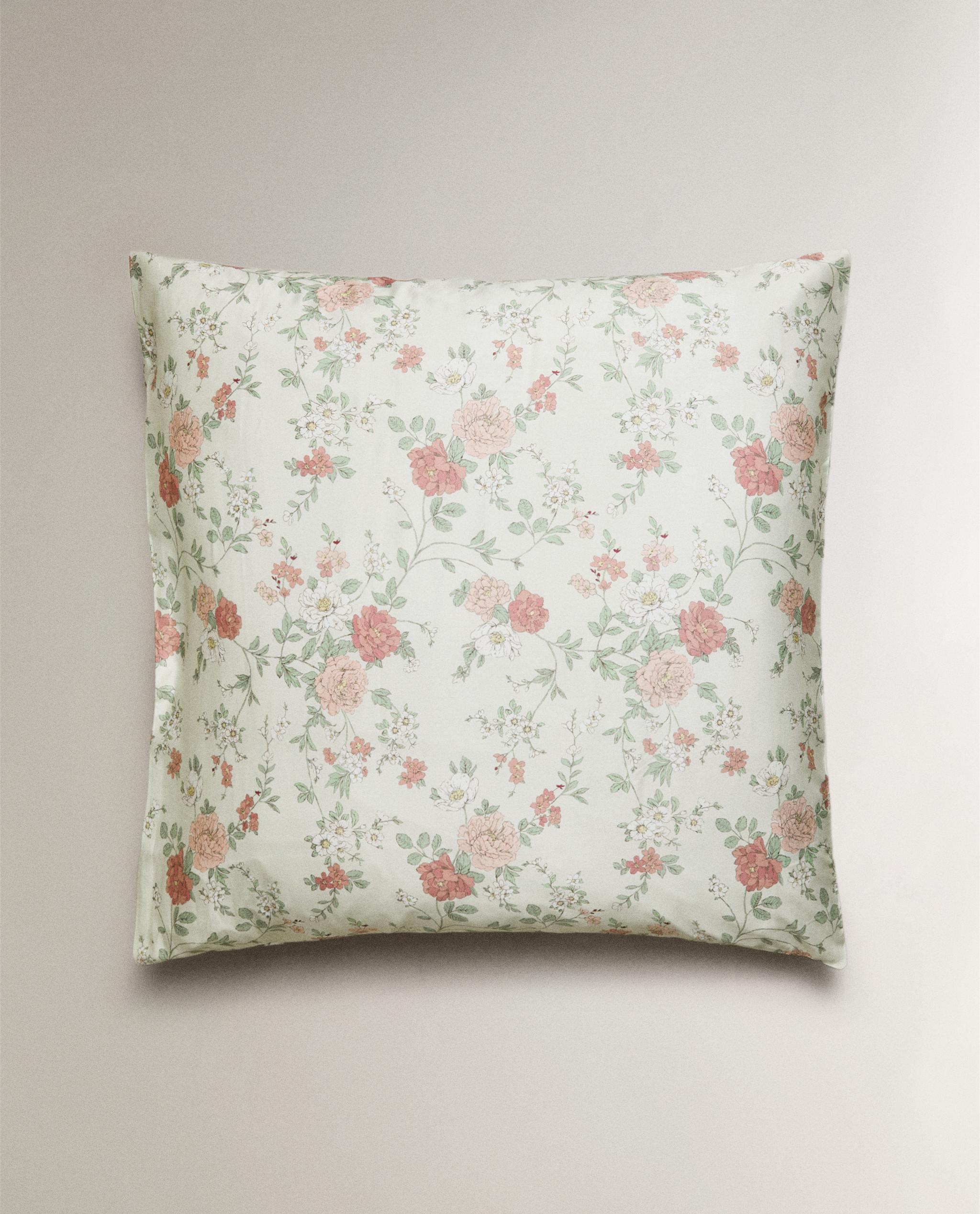 PEONY PRINT SATEEN PILLOWCASE product thumbnail 2