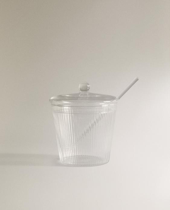 ZUCKERDOSE AUS BOROSILIKATGLAS ZUCKERDOSE AUS BOROSILIKATGLAS