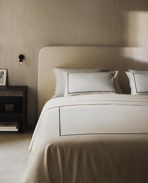HOUSSE DE COUETTE SATIN FESTONNÉ