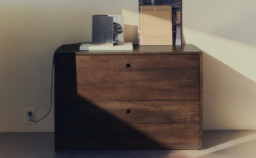 WOODEN CHEST WITH DRAWERS