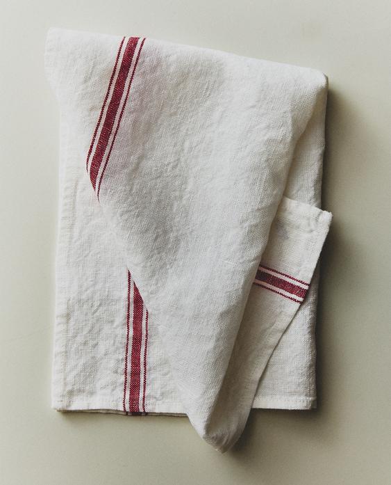 STRIPED LINEN TEA TOWEL