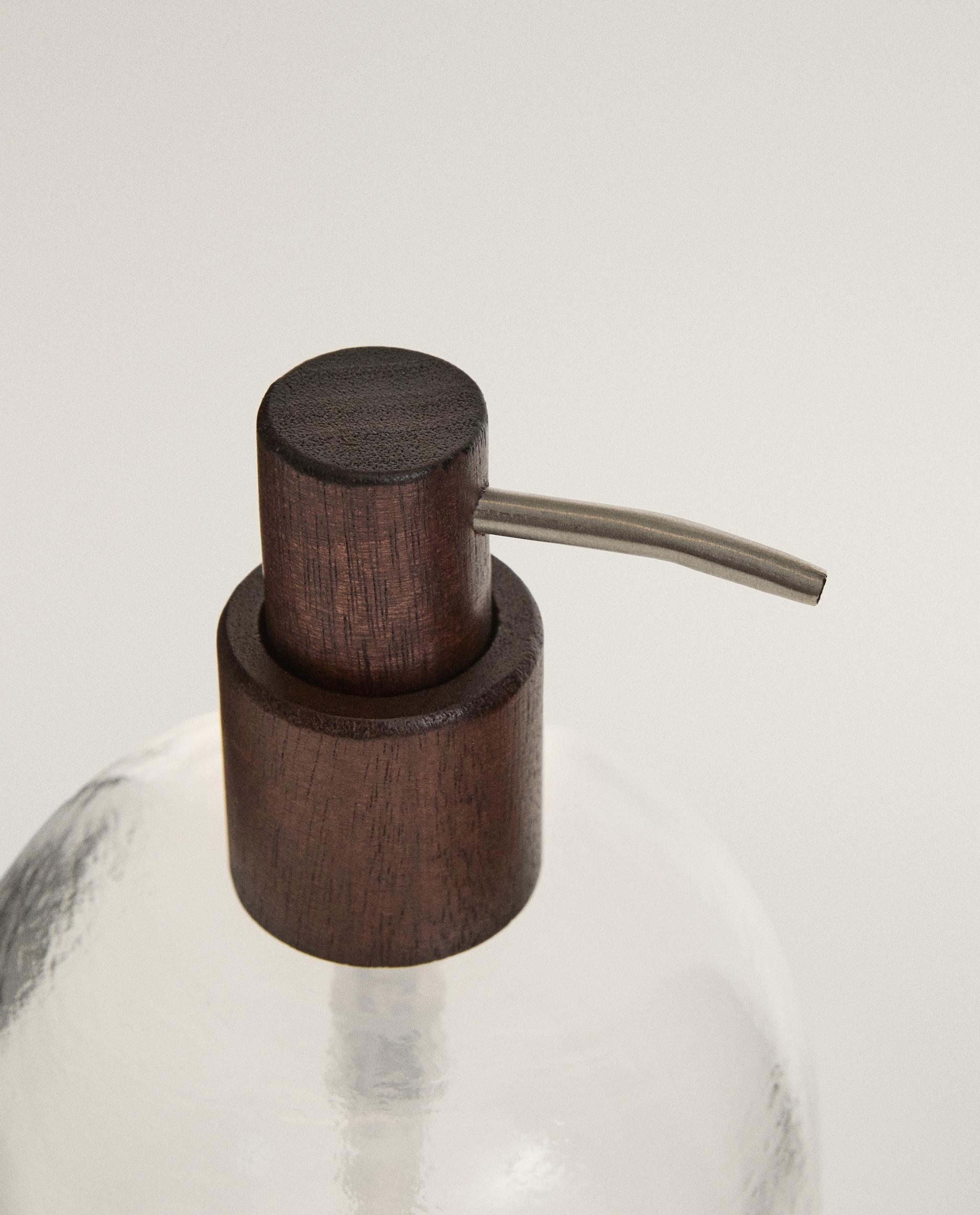 ACACIA AND CERAMIC WOOD SOAP DISPENSER product thumbnail 2