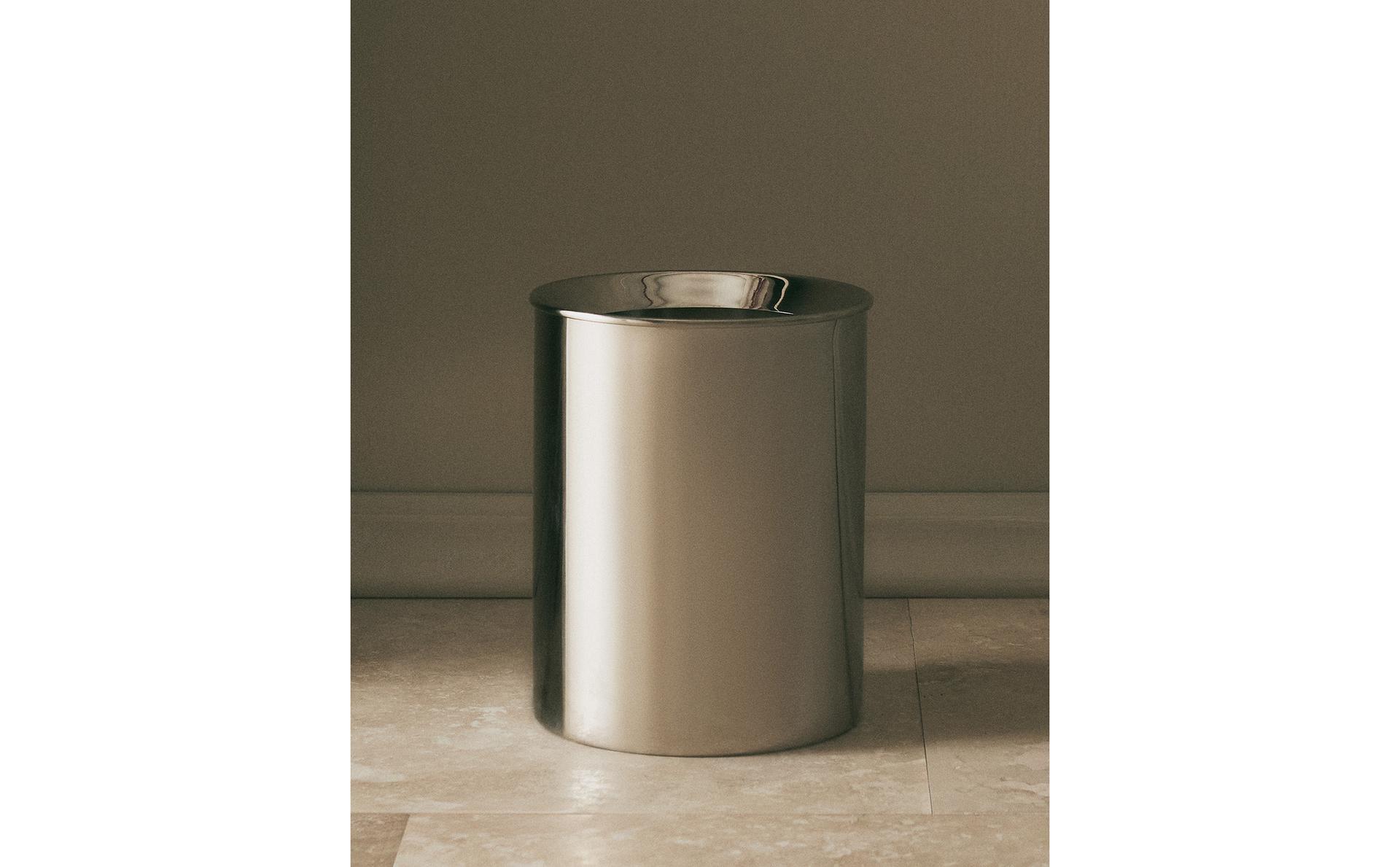 PAPELERA BAÑO METAL BRILLO PAPELERA BAÑO METAL BRILLO