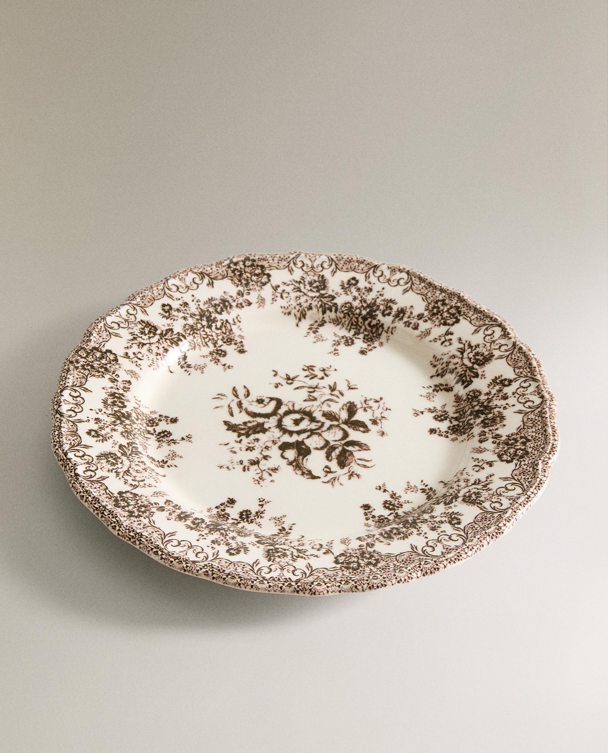 ブルー フローラル アースンウェア テーブルウェア | Zara Home 日本/Japan