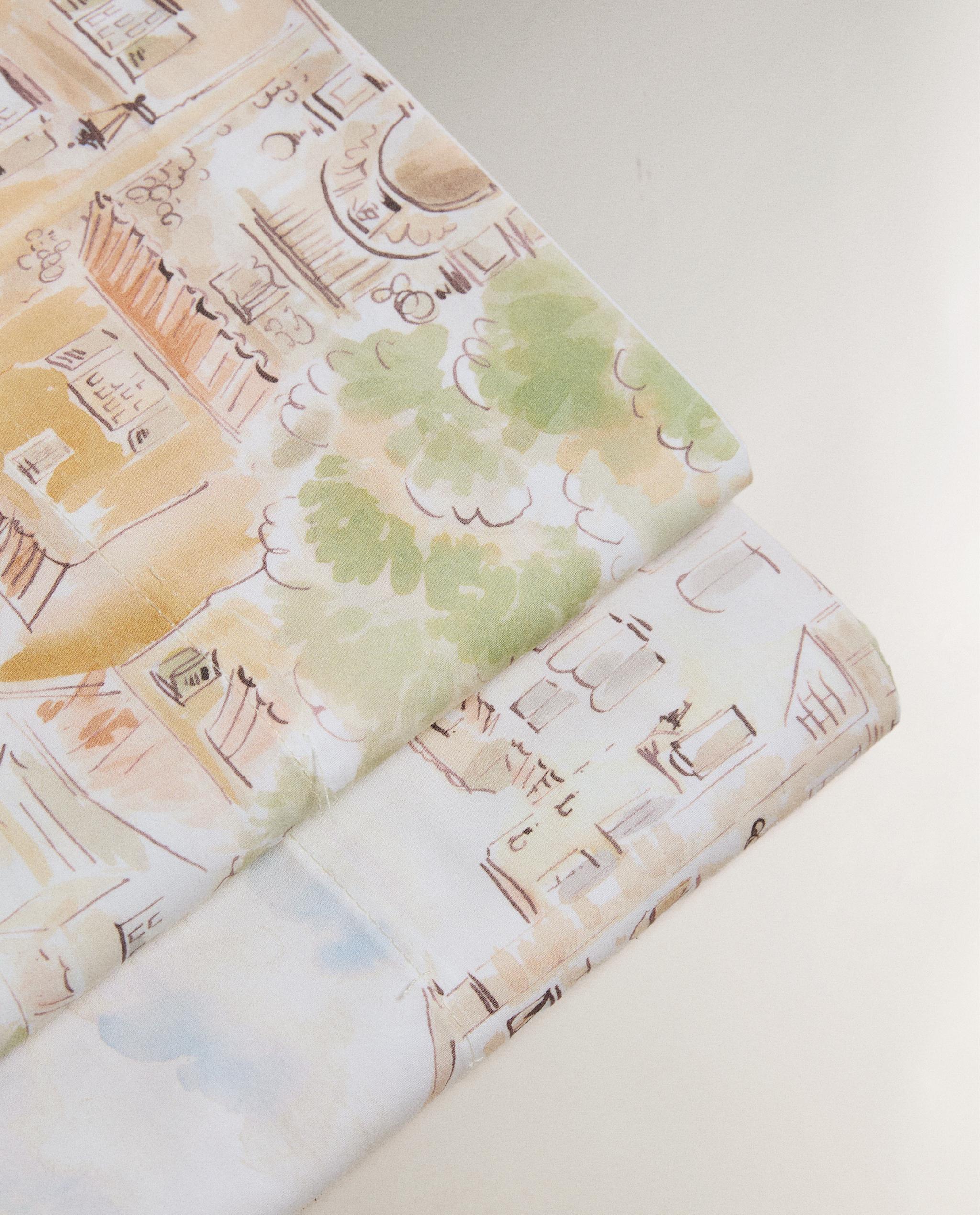 LANDSCAPE PRINT COTTON FLAT SHEET product thumbnail 3