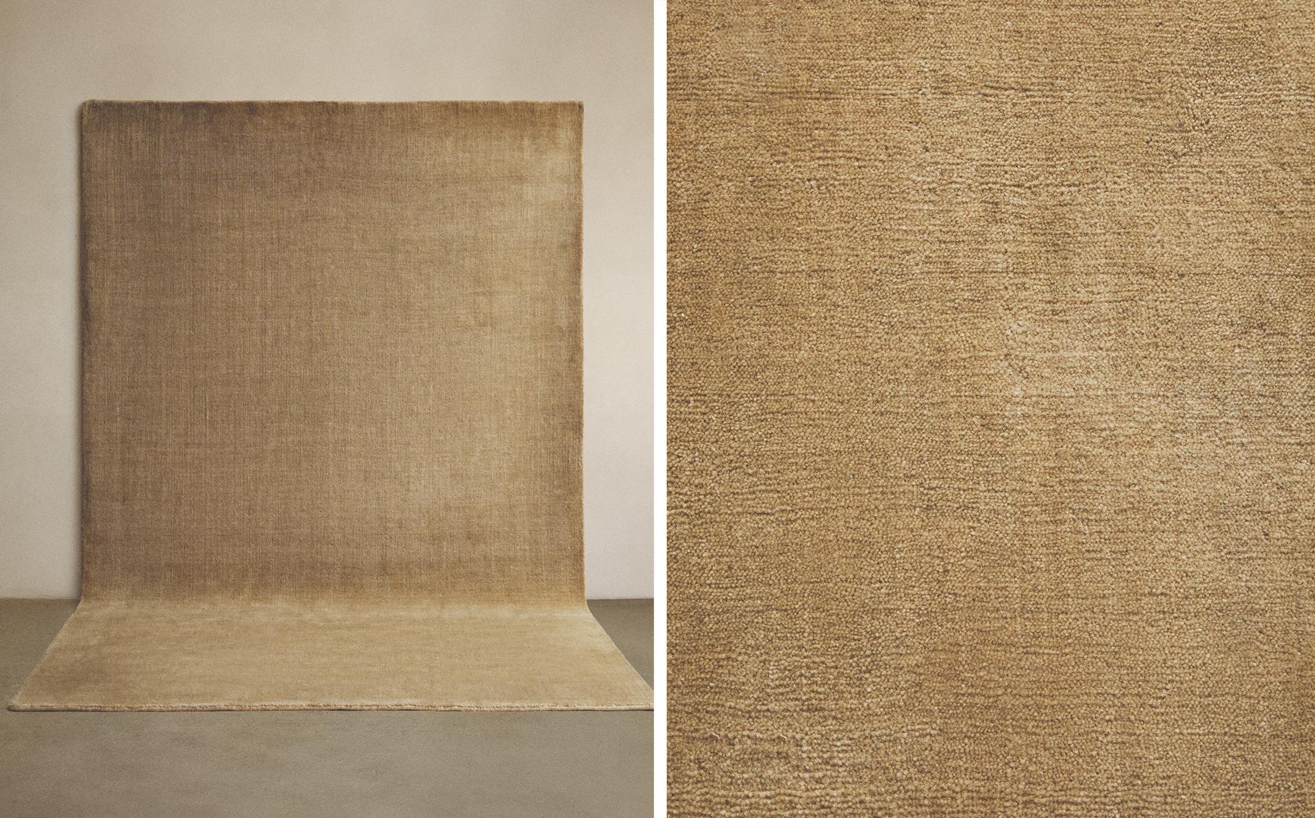 WOOL RUG WITH PLAIN DESIGN WOOL RUG WITH PLAIN DESIGN