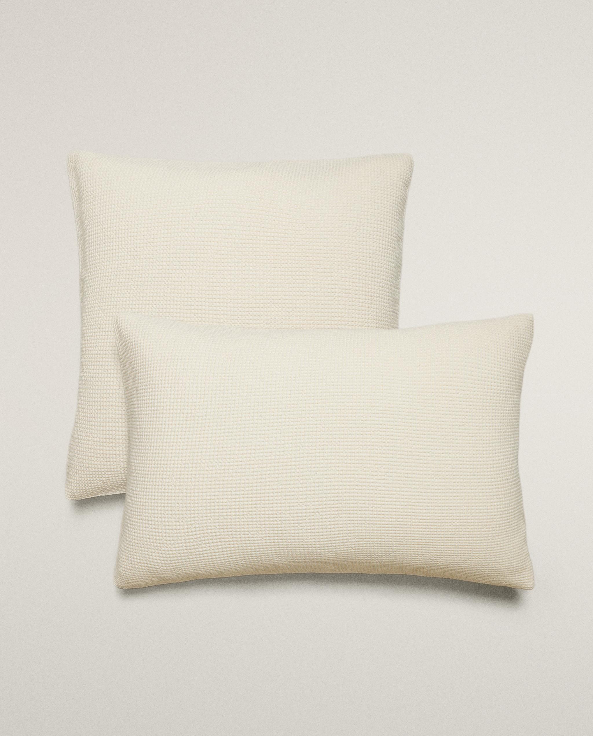 MINI WAFFLE-KNIT COTTON PILLOWCASE product thumbnail 18