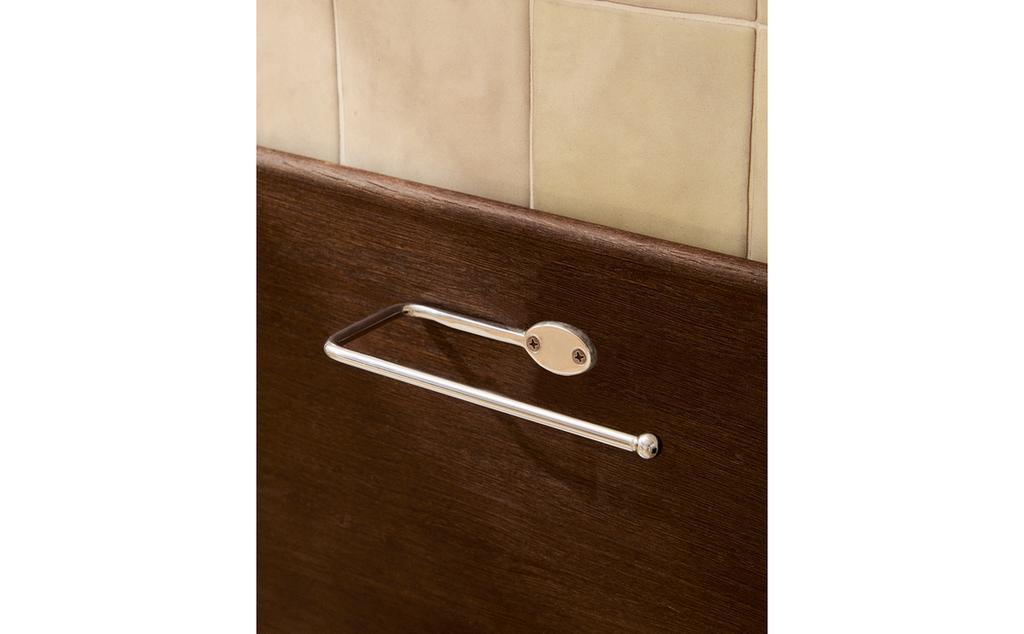 PORTAROTOLI BAGNO METALLO ARGENTATO