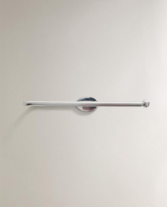 SILVER METAL BATHROOM TOILET PAPER HOLDER