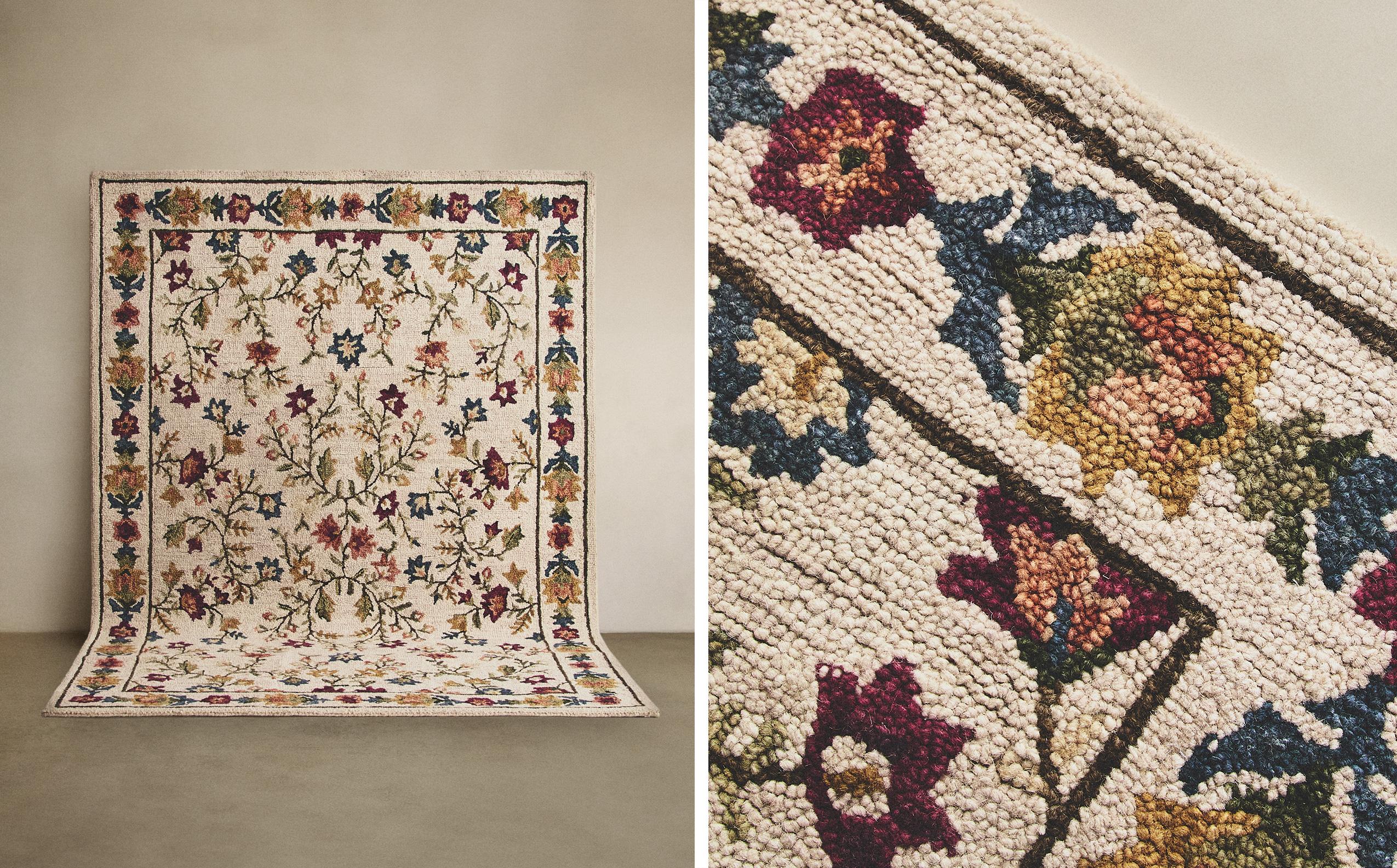 ZARA HOME ラグ 150x200 cm インディゴ ロンハーマン wtw ZARA HOME ラグ 150x200 cm インディゴ ロンハーマン wtw - メルカリ