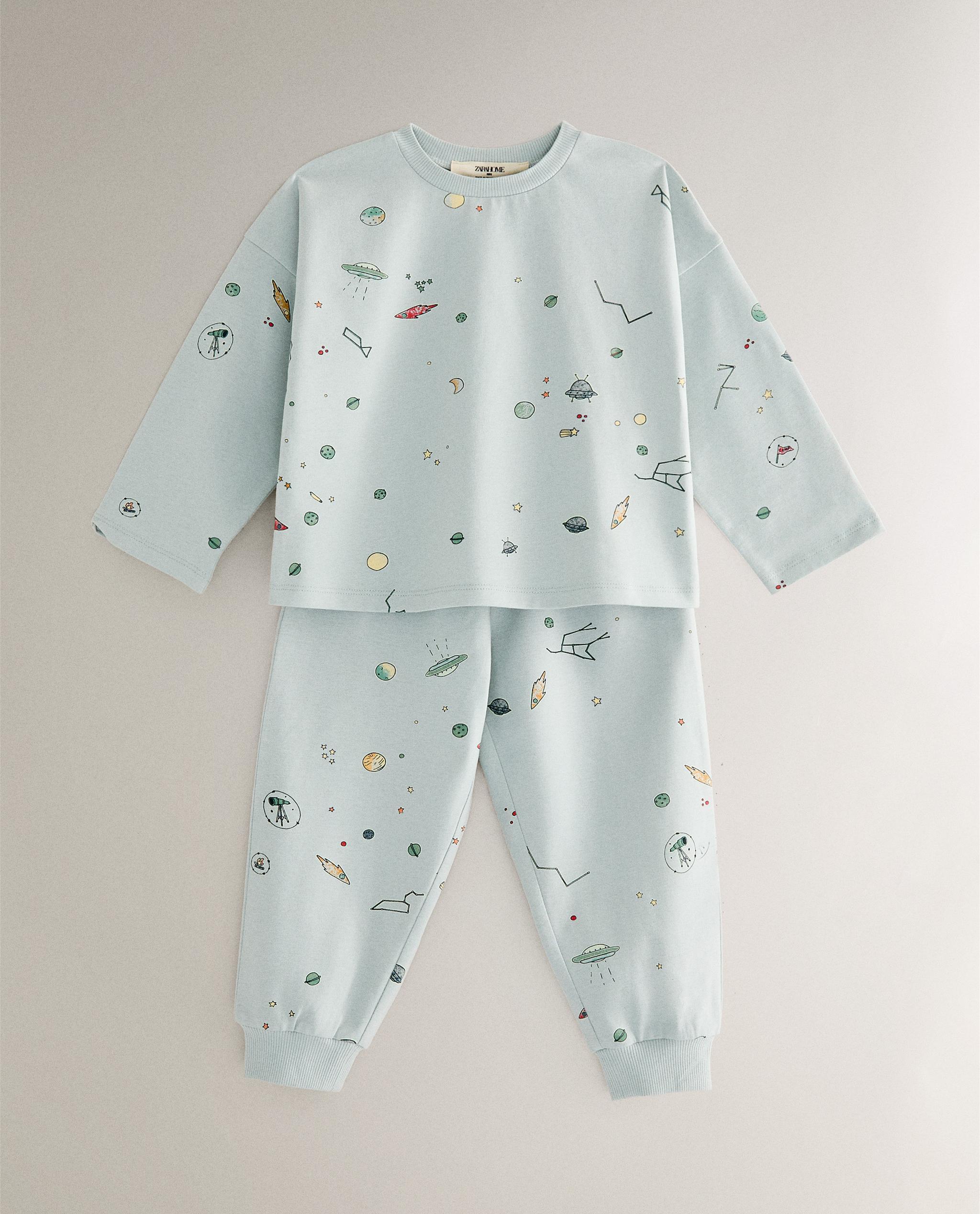SET PIJAMA INFANTIL ALGODÓN ESPACIO Zara Home Colombia