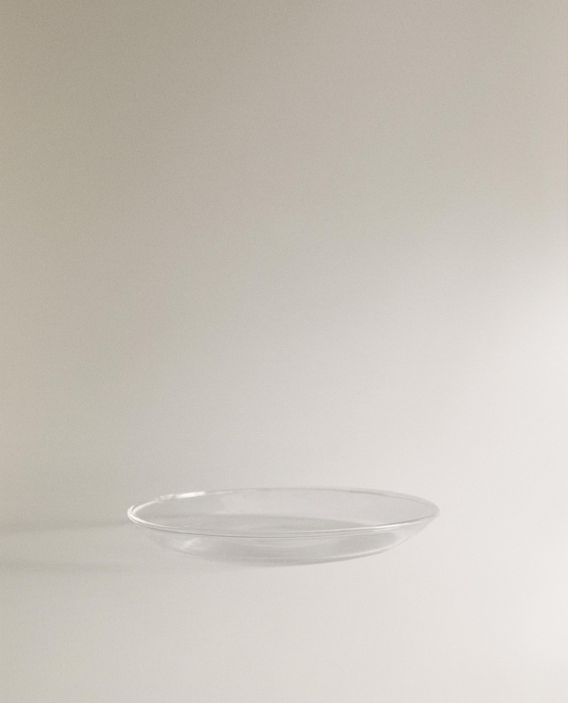 BOROSILICATE GLASS SIDE PLATE WITH RIM product thumbnail 2