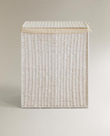 LAUNDRY BASKET WITH TWO COMPARTMENTS