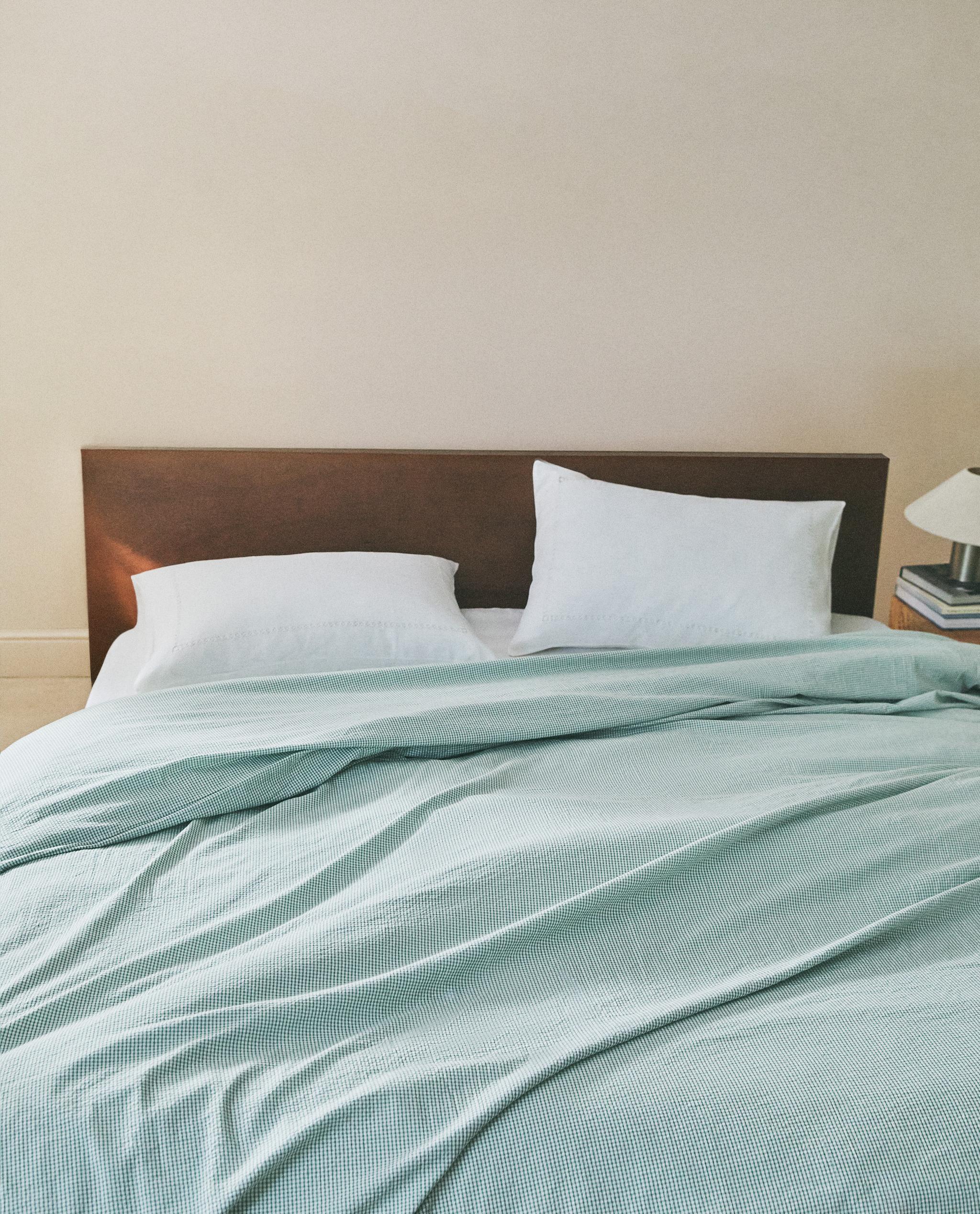 CHECK SEERSUCKER DUVET COVER product thumbnail 2
