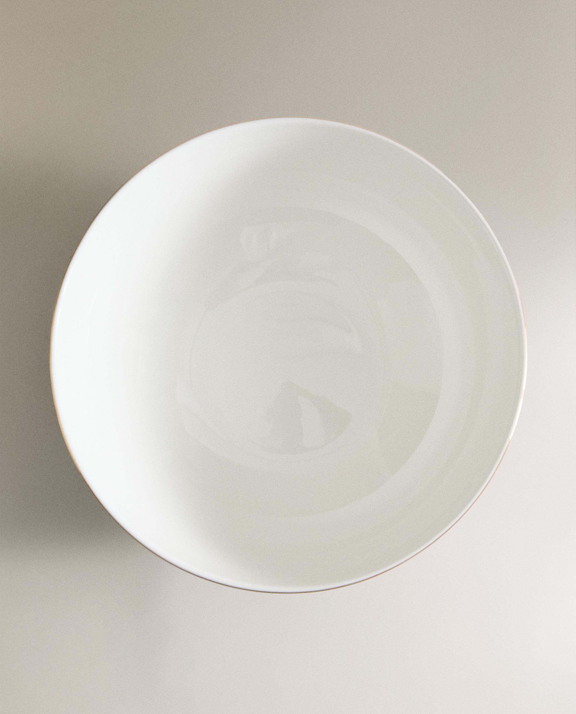 RIMMED PORCELAIN SALAD BOWL product thumbnail 2