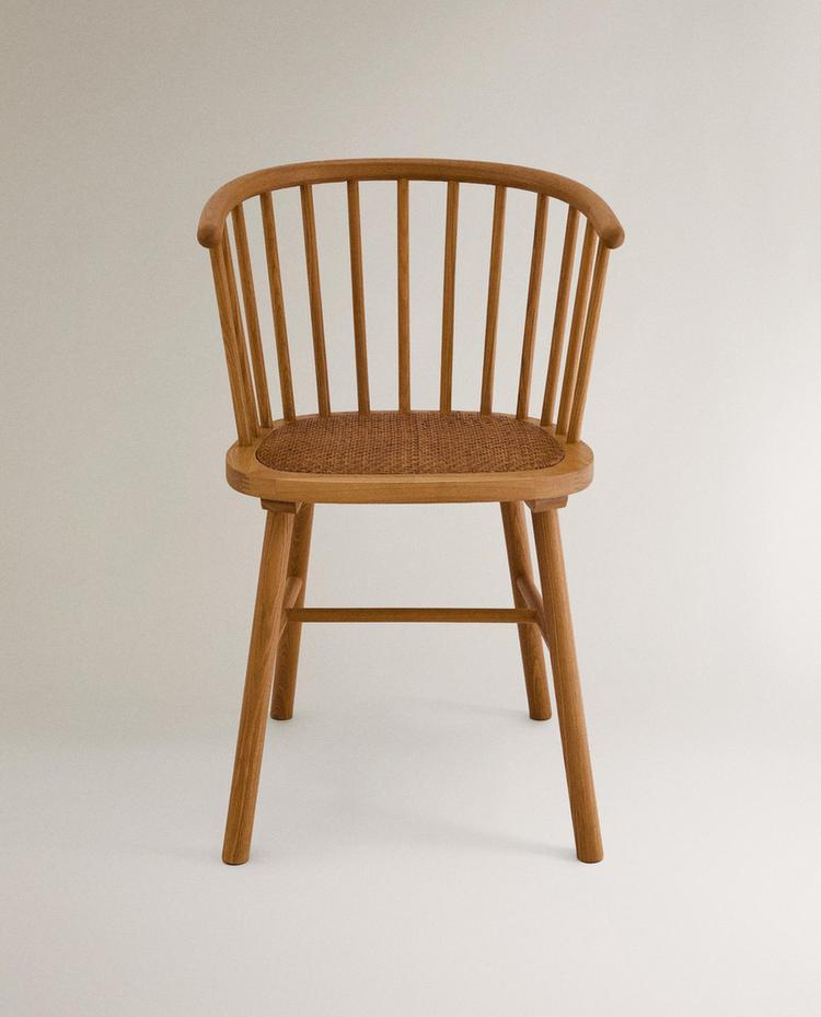 CADEIRA DE FREIXO E RATTAN