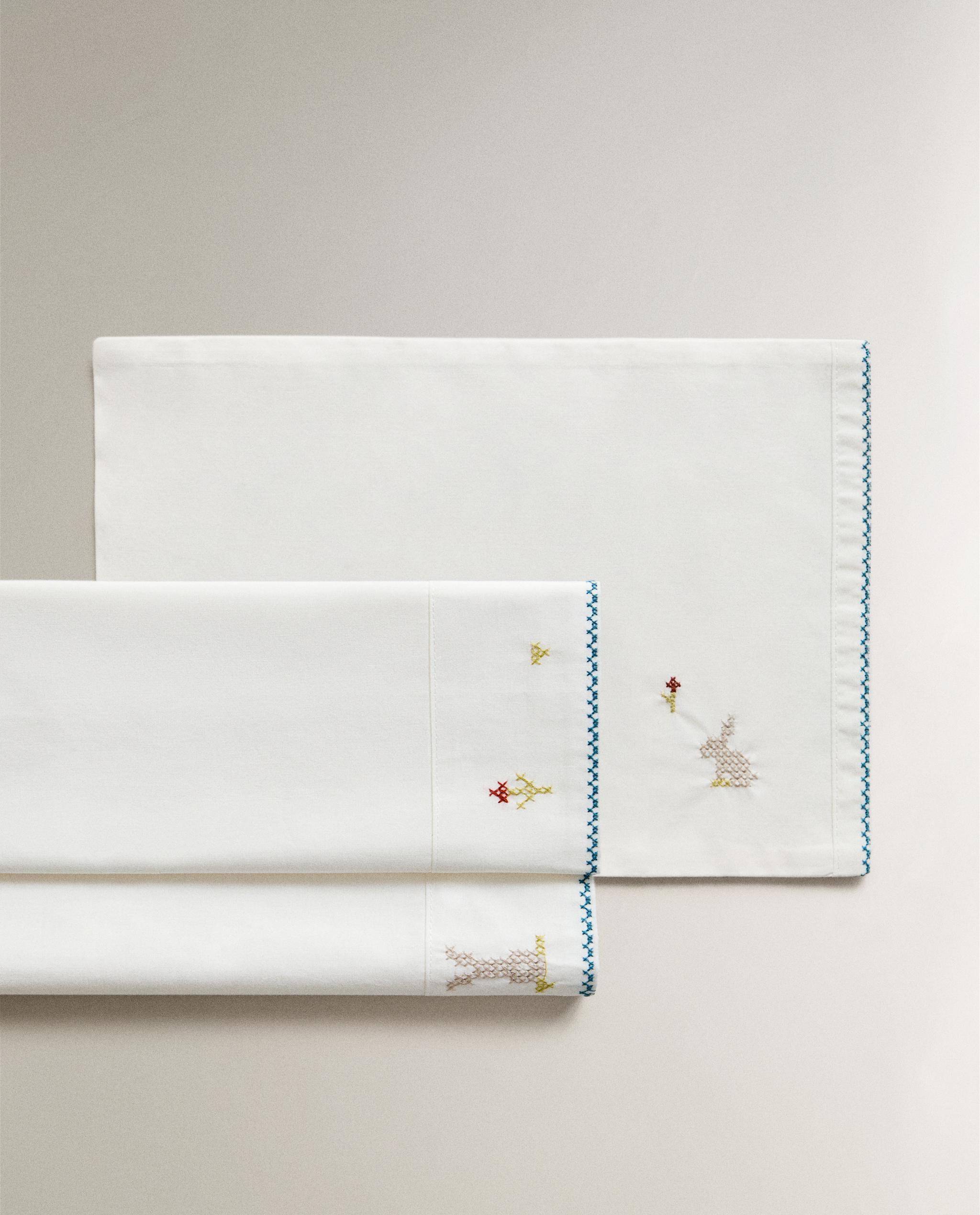 RABBIT COT PILLOWCASE AND FLAT SHEET SET product thumbnail 5