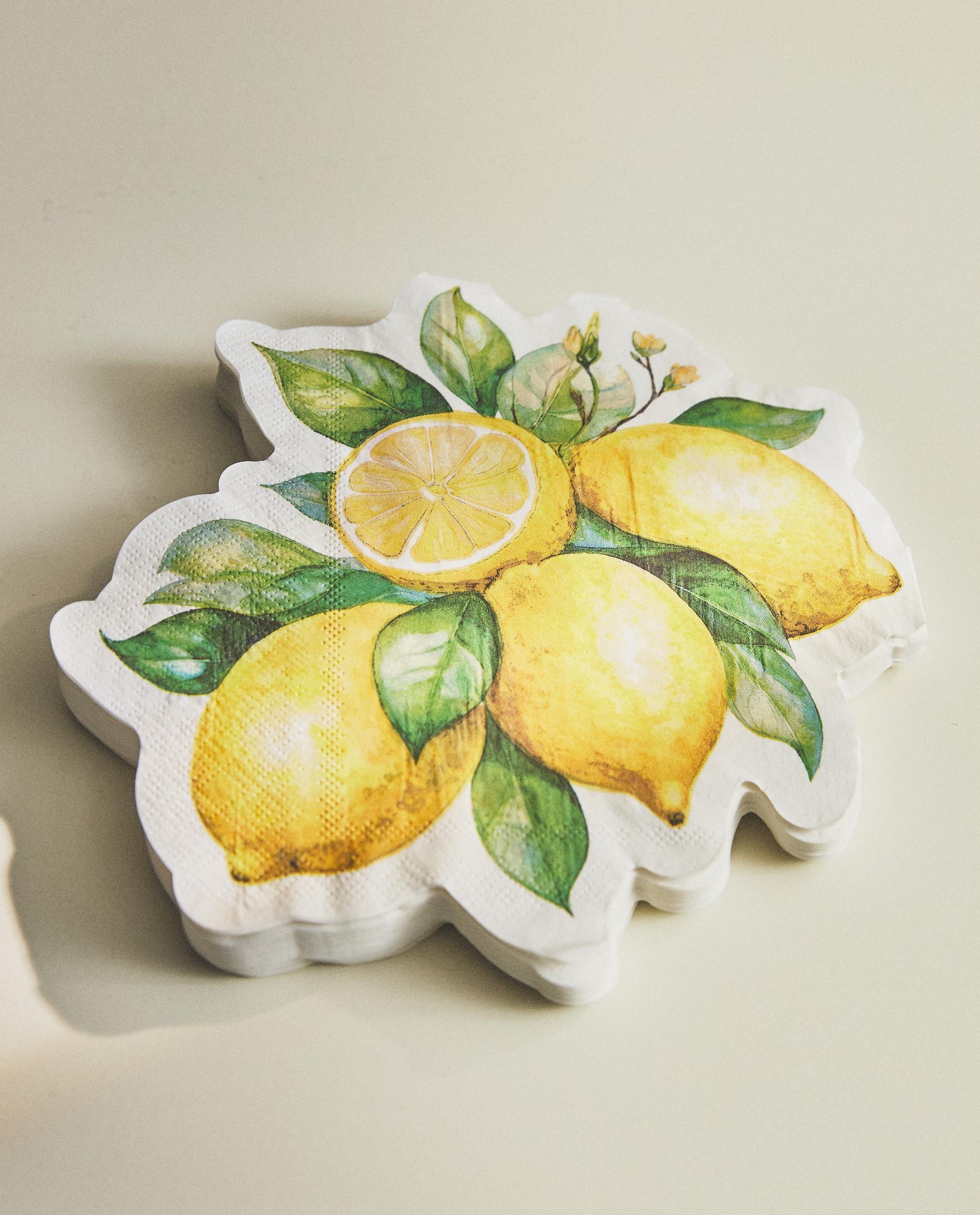 PACK OF LEMON PAPER NAPKINS (PACK OF 20) product thumbnail 7