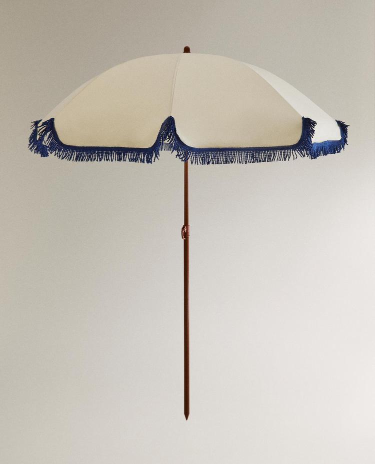 BEACH UMBRELLA WITH FRINGING
