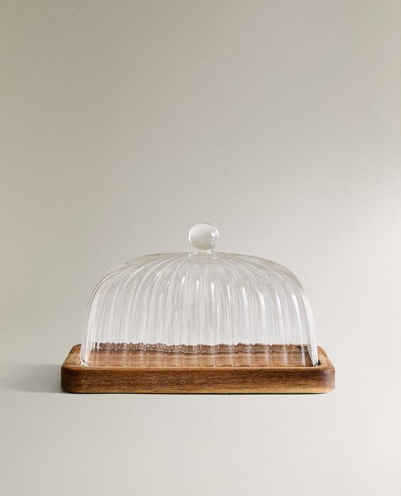 BUTTERDOSE BOROSILIKATGLAS HOLZ