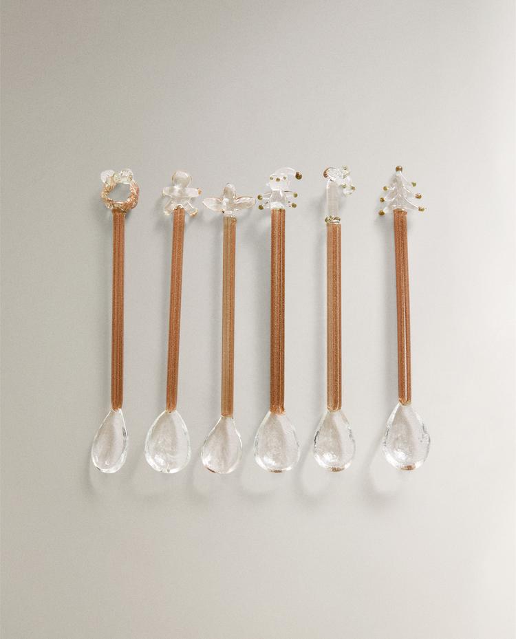 PACK OF CHRISTMAS DESSERT SPOONS (SET OF 6)