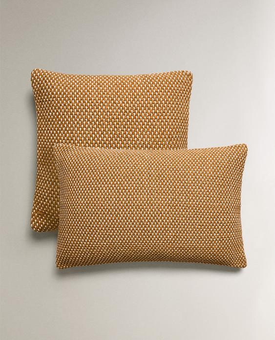 Plaited Cotton Throw Pillow Cover - Stylish & Cozy