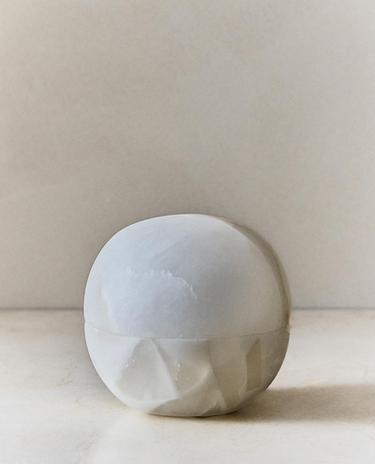 ALABASTER RESIN BATHROOM JAR
