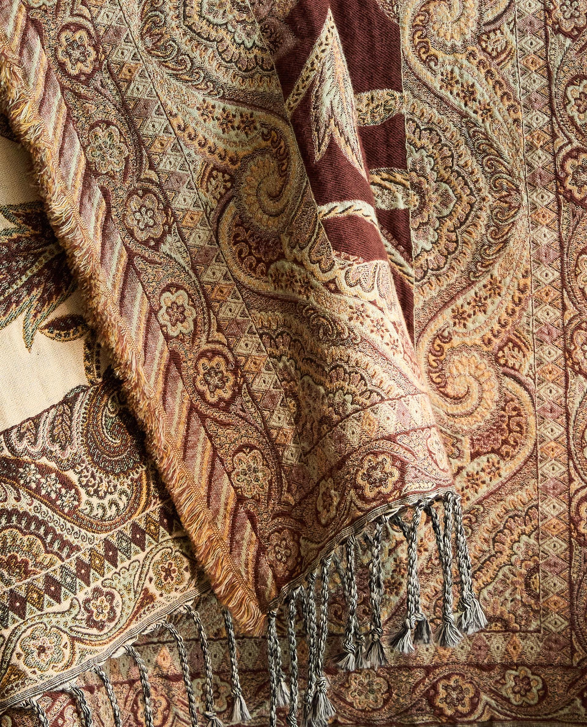ナチュラル ジャカード ブランケット | Zara Home 日本/Japan ナチュラル ジャカード ブランケット | Zara Home 日本/Japan