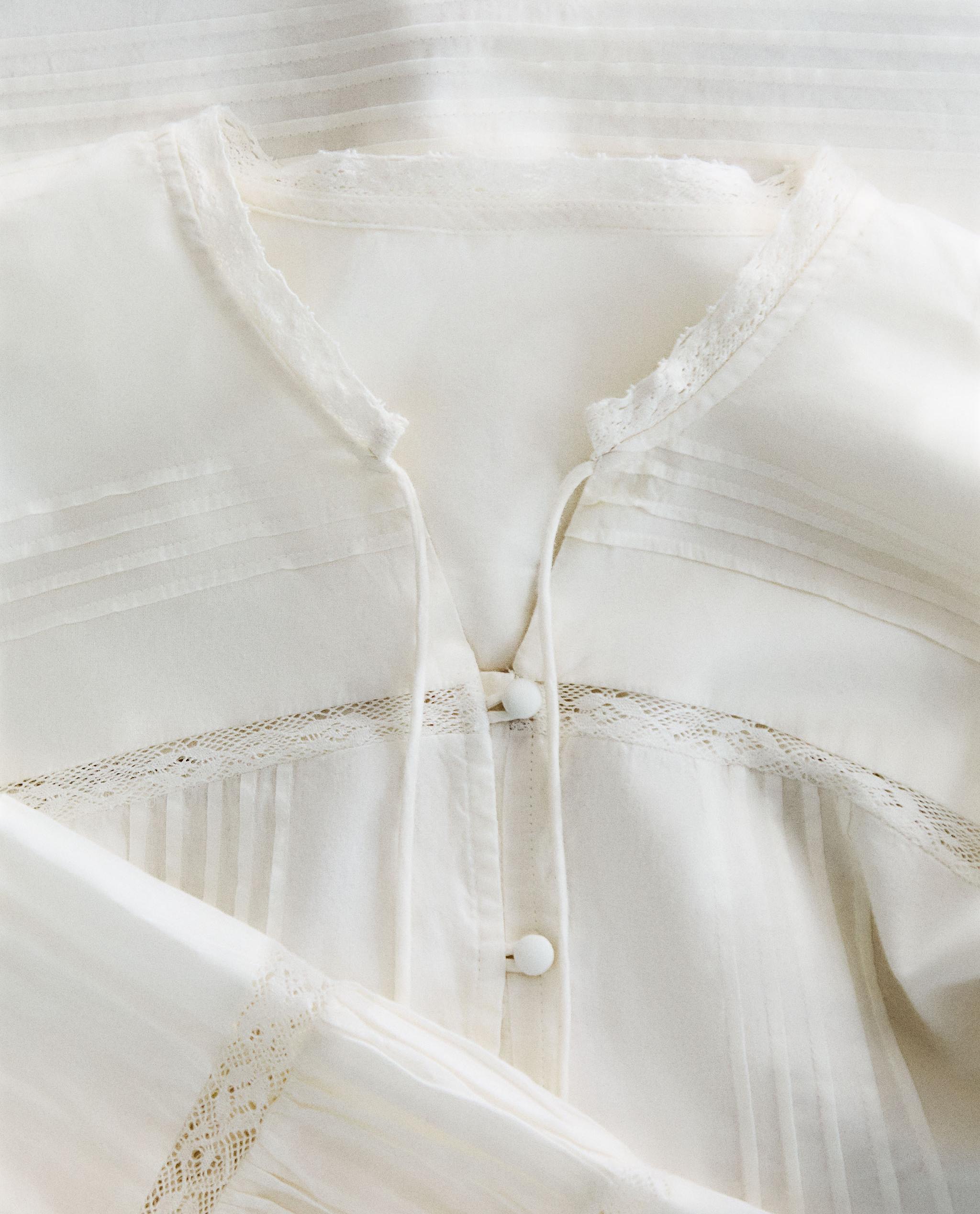 LACE COTTON SHIRT product thumbnail 9