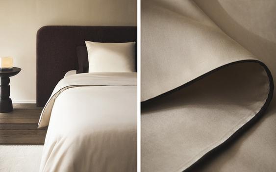 COPRIPIUMINO IN SATIN CON PIPING