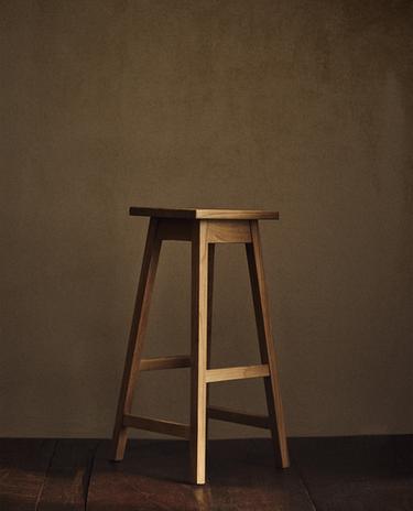 ELM WOOD STOOL