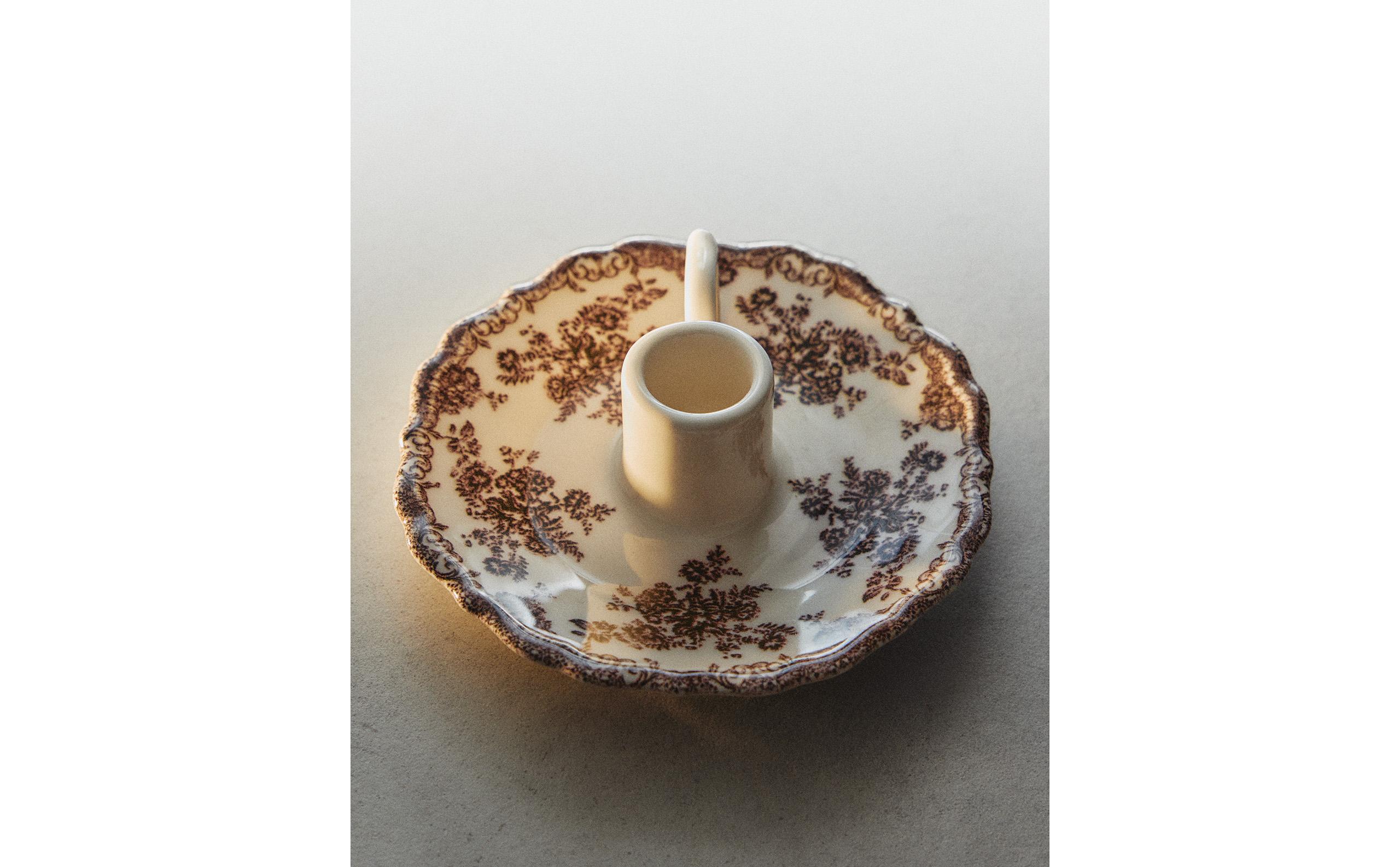 FLORAL EARTHENWARE CANDLESTICK product thumbnail 16