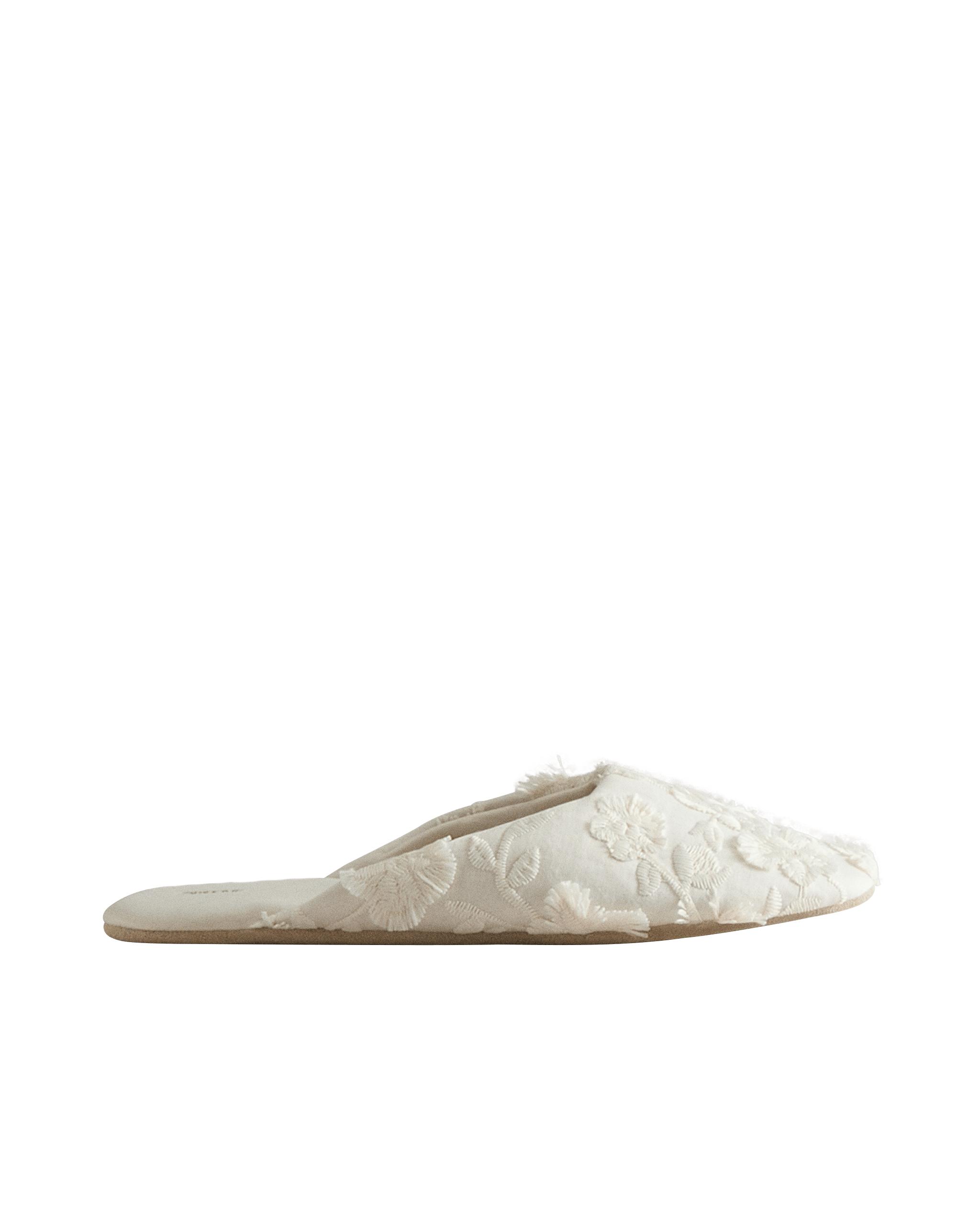 FLORAL MULE SLIPPERS WITH LEATHER SOLE product thumbnail 7