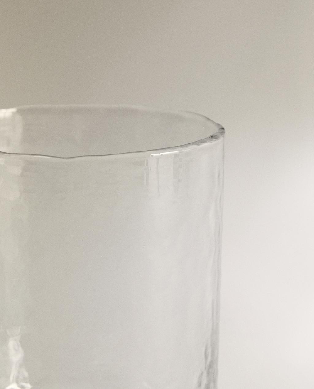 HAMMERED GLASS TUMBLER