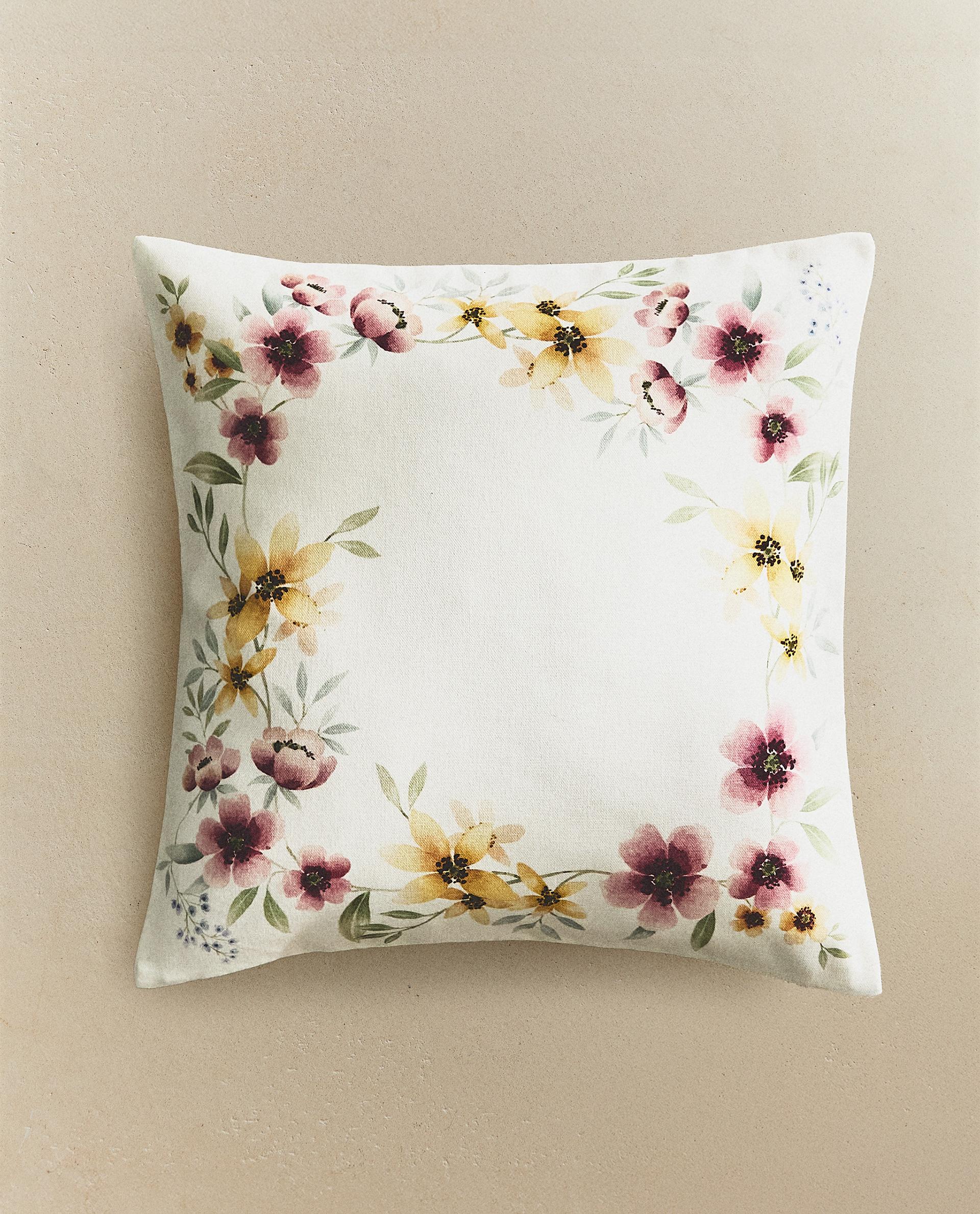 フローラルプリント クッションカバー | Zara Home 日本/Japan