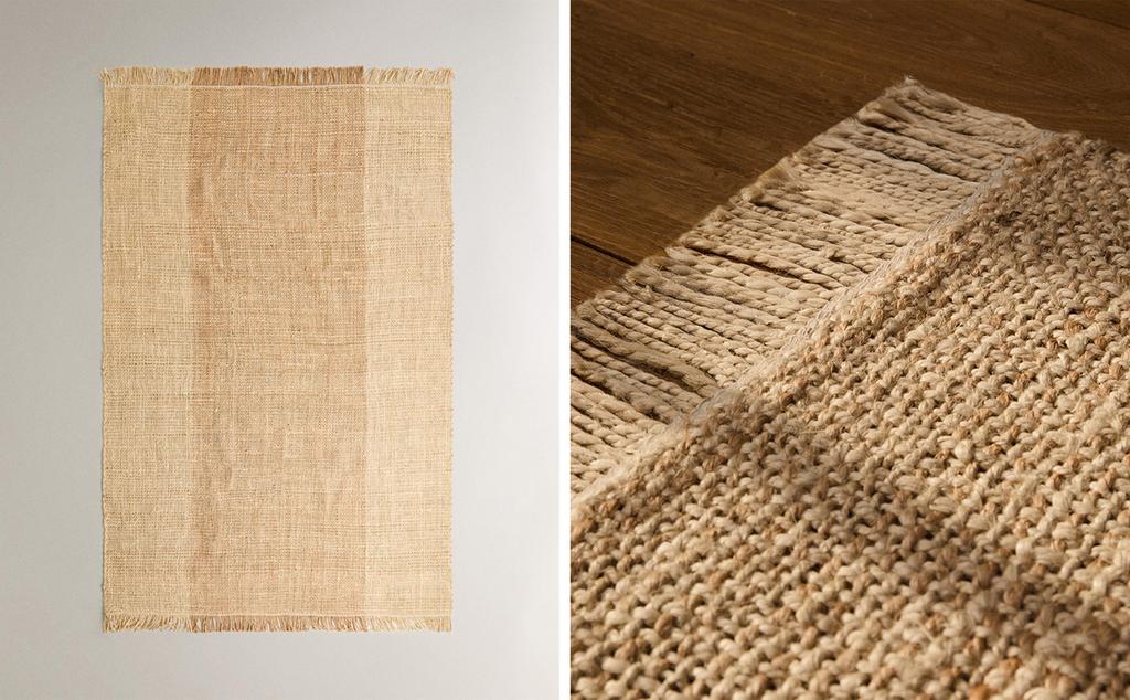 FRINGED JUTE RUG