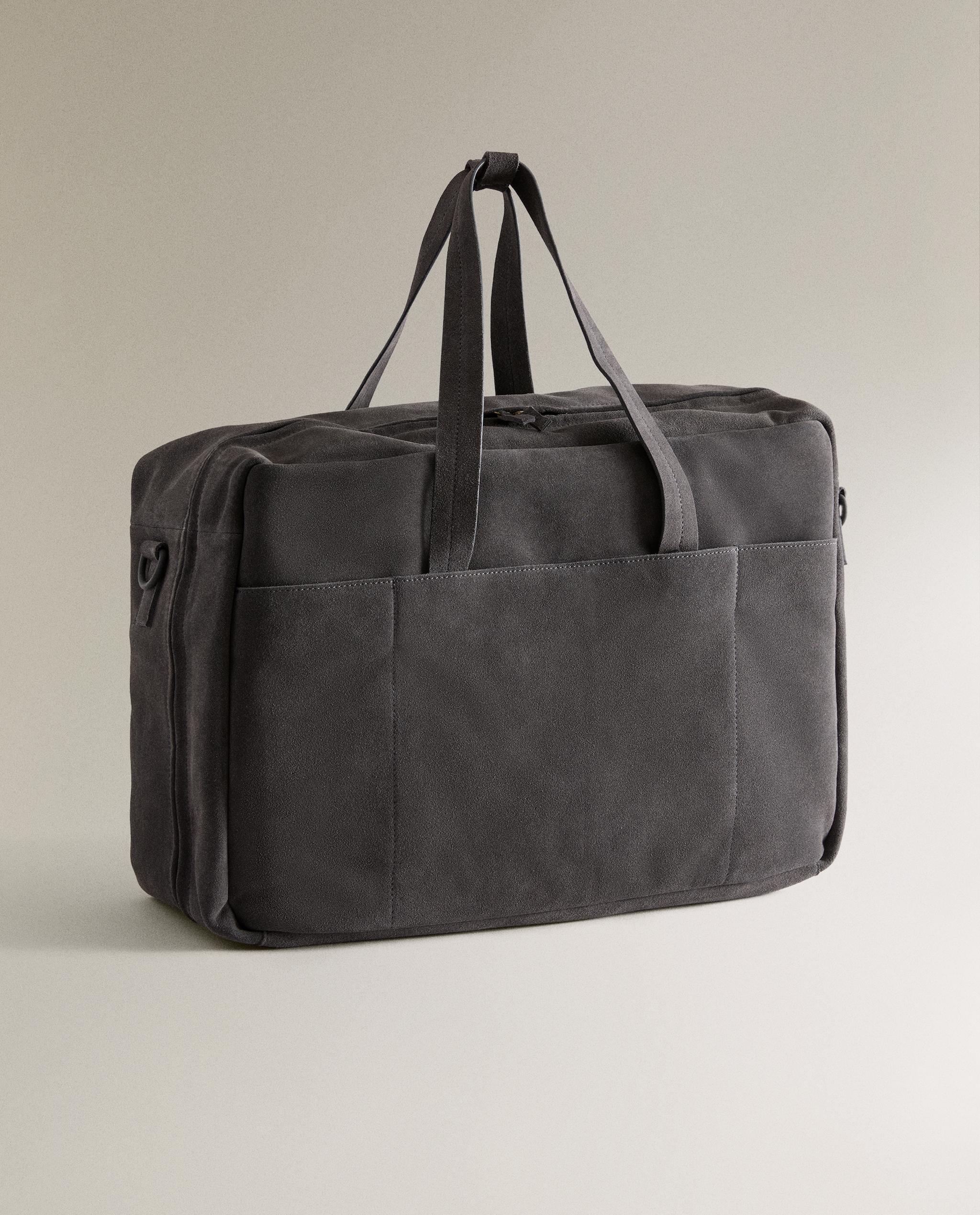 SPLIT SUEDE TRAVEL BAG | Zara Home United States of America