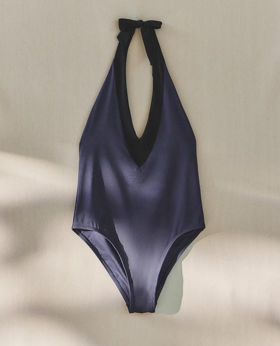 TIED HALTER BEACH SWIMSUIT TIED HALTER BEACH SWIMSUIT