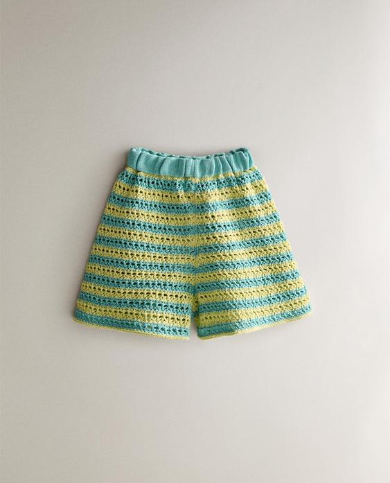 BERMUDA INFANTIL PLAYA CROCHET