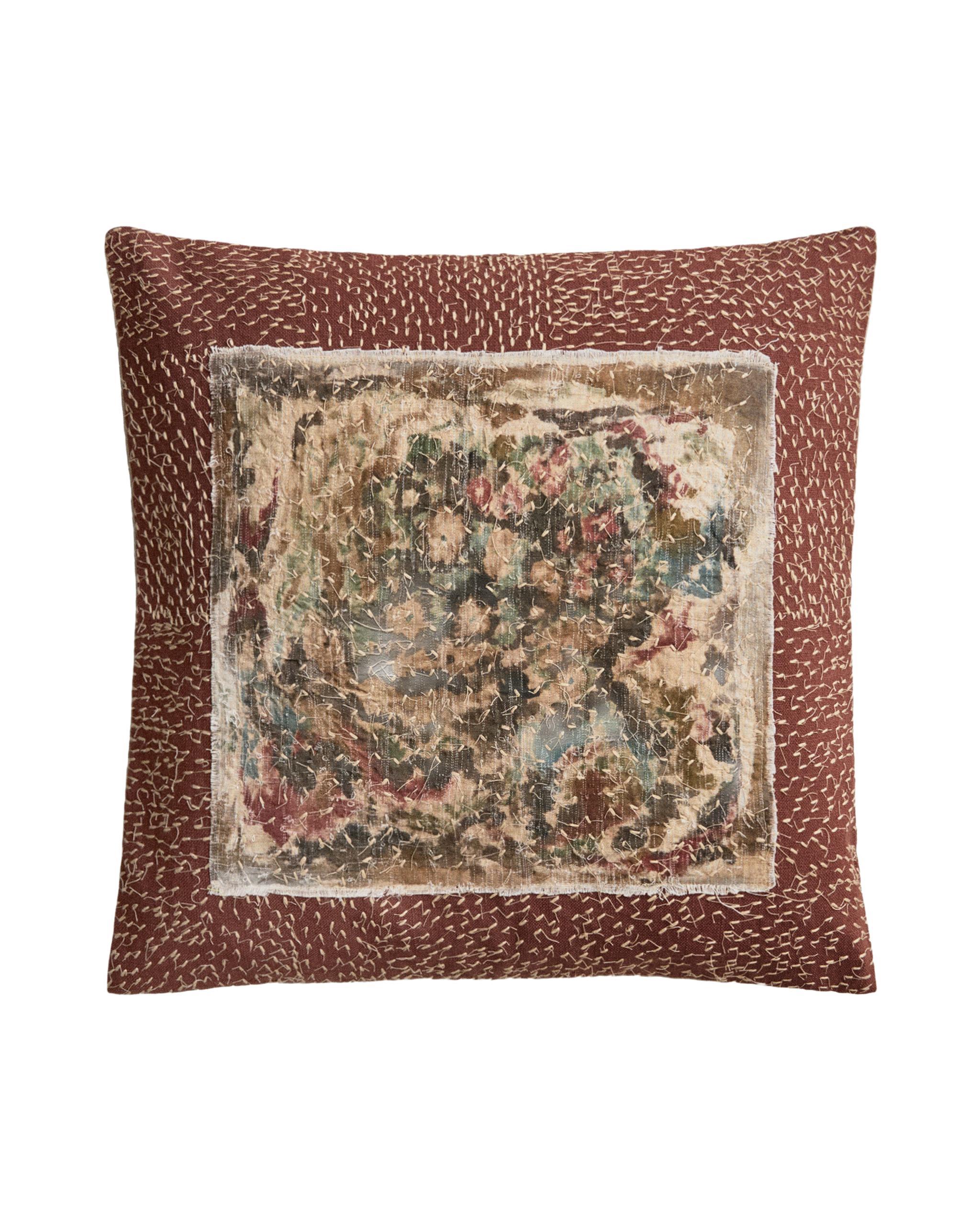 CUSHION COVER WITH APPLIQUÉ AND STITCHING product thumbnail 4